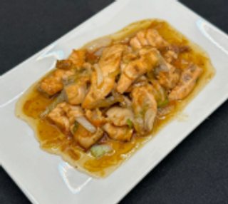 77. Salmón Teppanyaki