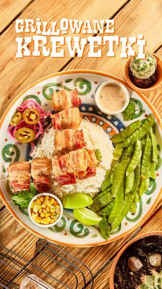 Grillowane krewetki