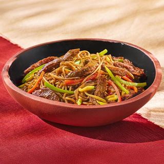 Гречневая лапша с говядиной