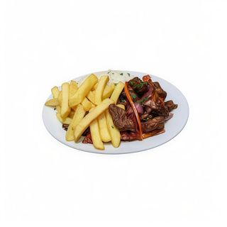 Ternera Con Patatas Fritas