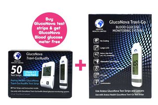 Gluconova Travigo Blood Glucose Test Strips 50s