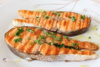 Trancio di salmone alla griglia