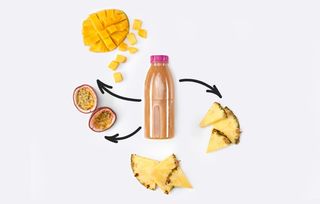 Ананас +манго + апельсиновий фреш