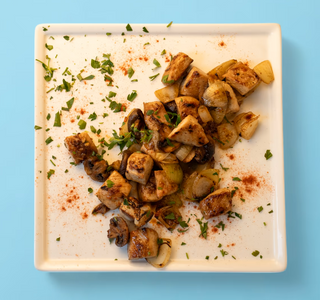 Свински хапки с лук и гъби (350г)