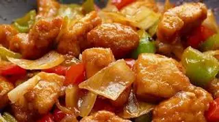 Pollo agridulce