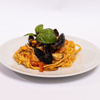A linguina cozze e pecorino