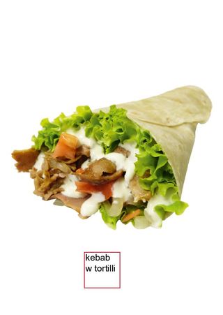 Super mega kebab w tortilli 580g