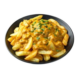 Chickie fries and curry dip