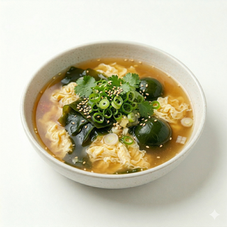 Sopa de algas con huevo (紫菜蛋汤)