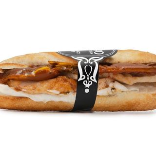 58. Crema di formaggio di capra, pollo e pomodori confit