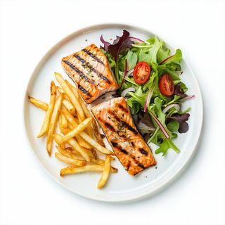 Plato combinado de pescado