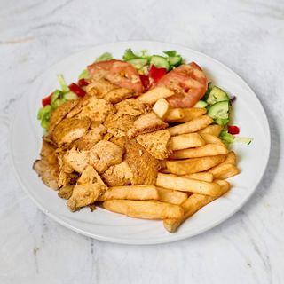 Talerz kebab z frytkami super mega XXXL