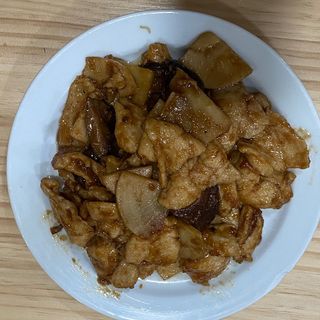 51. Pollo bambú y setas