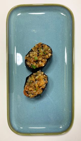 Gunkan tatar z krewetki argentyńskiej