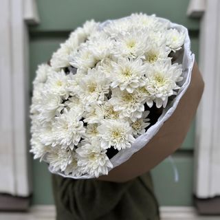 Хризантема біла 9 гілок