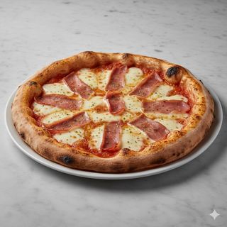 Pizza de jamón y queso (28 cm.)