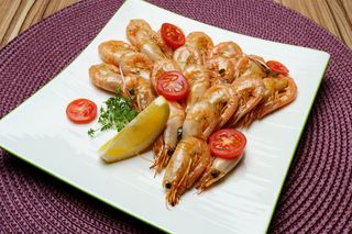 Креветки гриль
