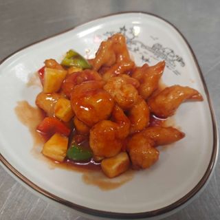 38 Gamberi in salsa agrodolce