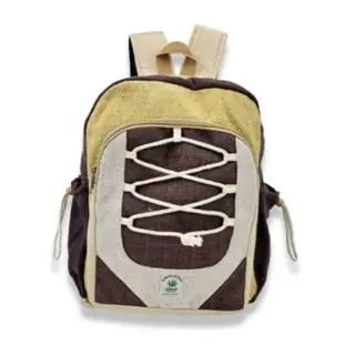 Mochila clásica de cáñamo cuerdas