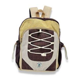 Mochila clásica de cáñamo cuerdas