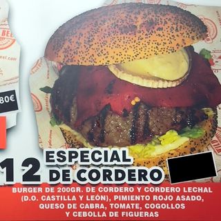 Burger especial de cordero