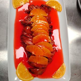 Pato Asado Con Naranja