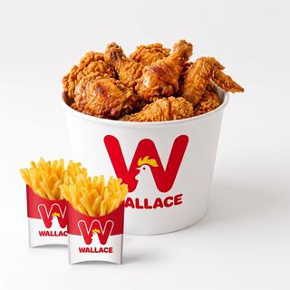 10 Morceaux De Poulet & 2 Portions De Frites