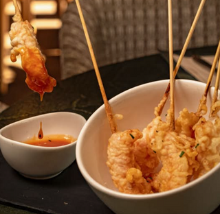 Gambones en tempura ( 8 uds.)