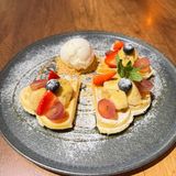 Vafe Belgiene cu banană și înghețată