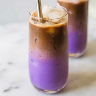 Iced Ube Café Latte
