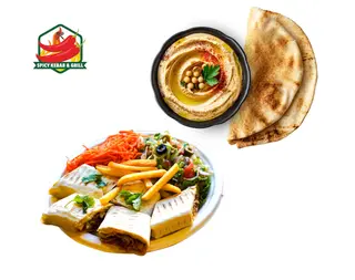 Rollo Wołowina Classic  + Hummus z Pitą