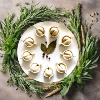 Dim sum z łososiem i mango - 9 szt. (gotowane)