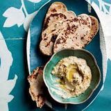 Vegan Cold Hummus Flatbread