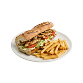 Bocadillo Poulet avec frites