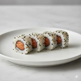 Uramaki de salmón (4 uds.)