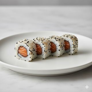 Uramaki de salmón (4 uds.)
