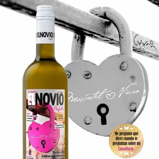 botella de vino el novio perfecto 