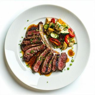 Cotoletta di vitello alla trapanese con contorno