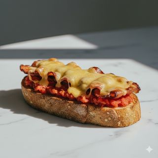 Tostada Bacon Y Queso