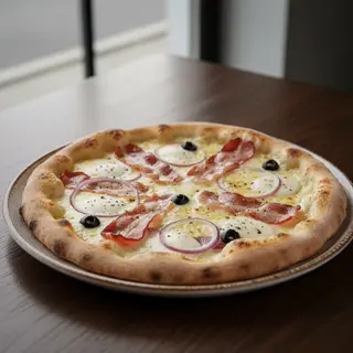 Pizza Carbonara mare