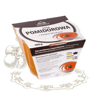 Zupa pomidorowa z lanymi kluskami  400 g