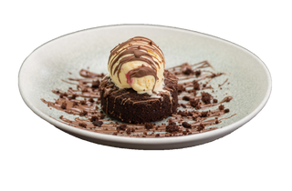 Vrući brownie sa sladoledom