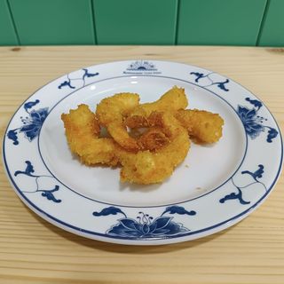 Gambas panadas com panko