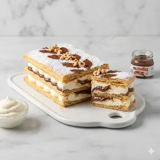 Pasta sfoglia chantilly & Nutella 4 persone