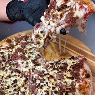 Pizza de carne seca individual