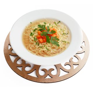 Rosół drobiowo - wołowy z makaronem