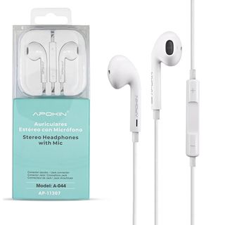 Auriculares con Micrófono APOKIN 11307 - Blanco