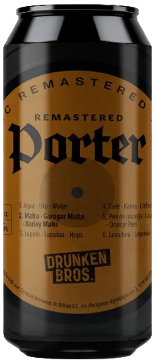 Remastered Porter Drunken Bros Lata 44 cl.