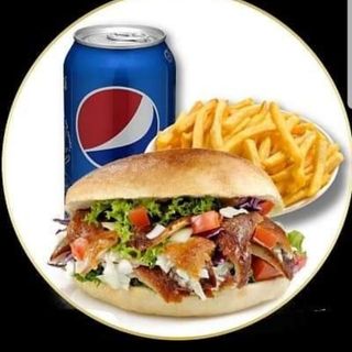 Kebab Grande com Batata e Bebida