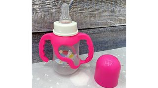 Бутылочка для кормления с ручками розовая 150 мл